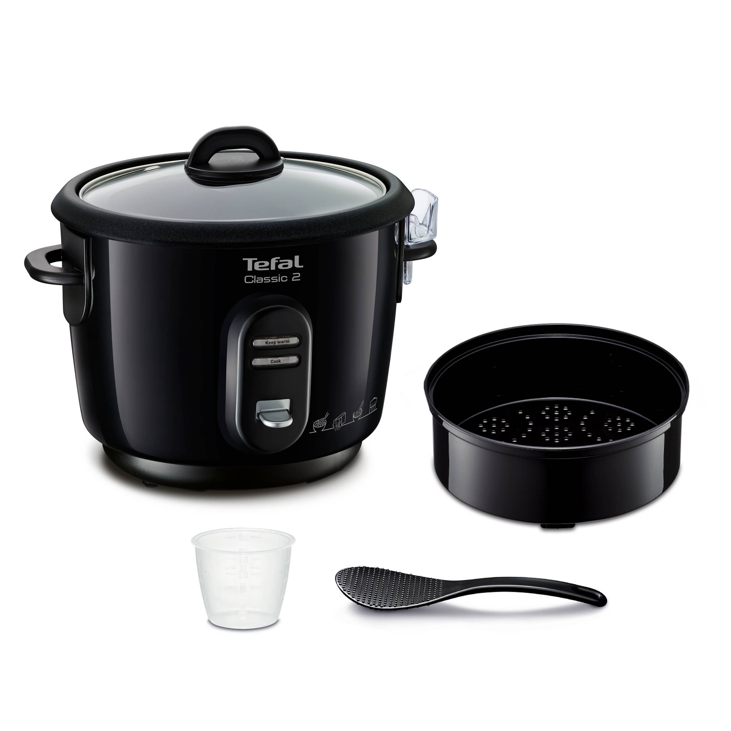 New Classic, Arrocera eléctrica, 3L, 4 accesorios, Negra