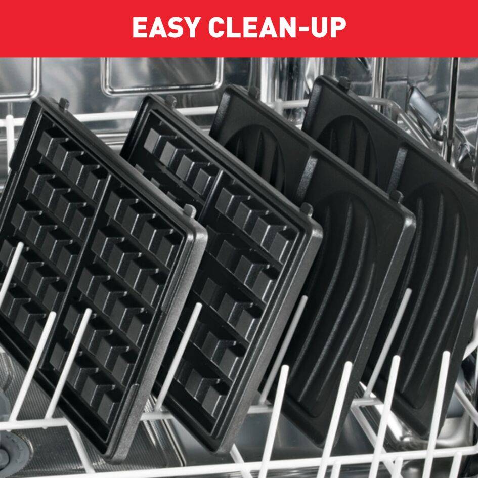 Sandwichera Y Gofrera Snack Time Colormania, Superficie de cocción 22,5x13