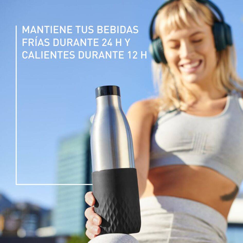 Bludrop Sleeve, Botella de Hidratación, 0,5L , Negra