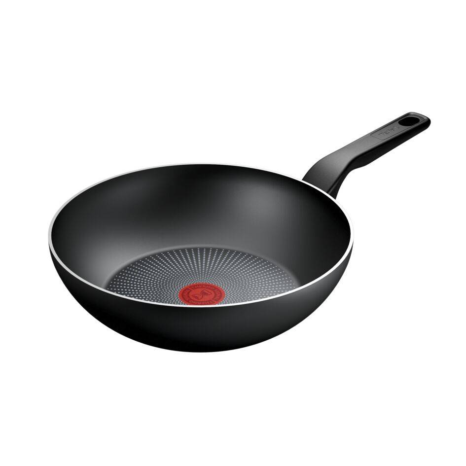 Recycled On, Wok, 28&nbsp;cm, Negro