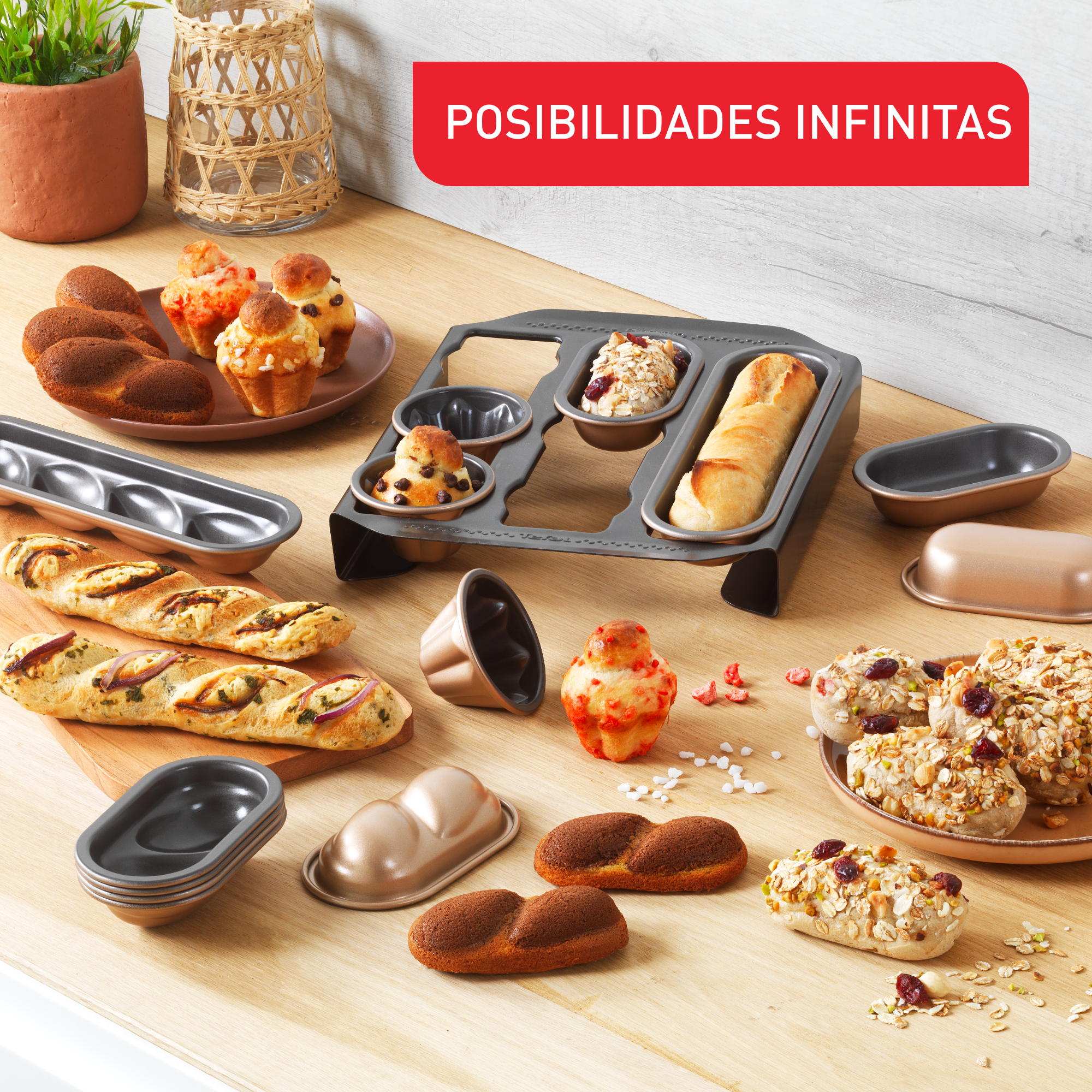 Creabake, Juego de 3 moldes para pan trenzado