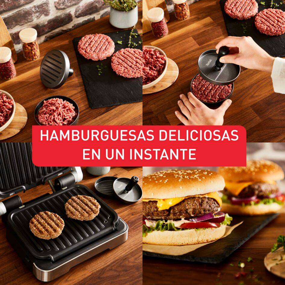 Prensa para Hamburguesa, Hamburguesas Perfectas, Fácil Extracción, Antimanchas, Apta para el Lavavajillas
