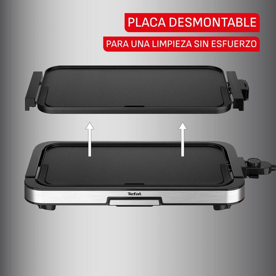 Giant Plancha, Parrilla Eléctrica, 2300W, 5 Ajustes de Temperatura, 12 Personas, Revestimiento Antiadherente