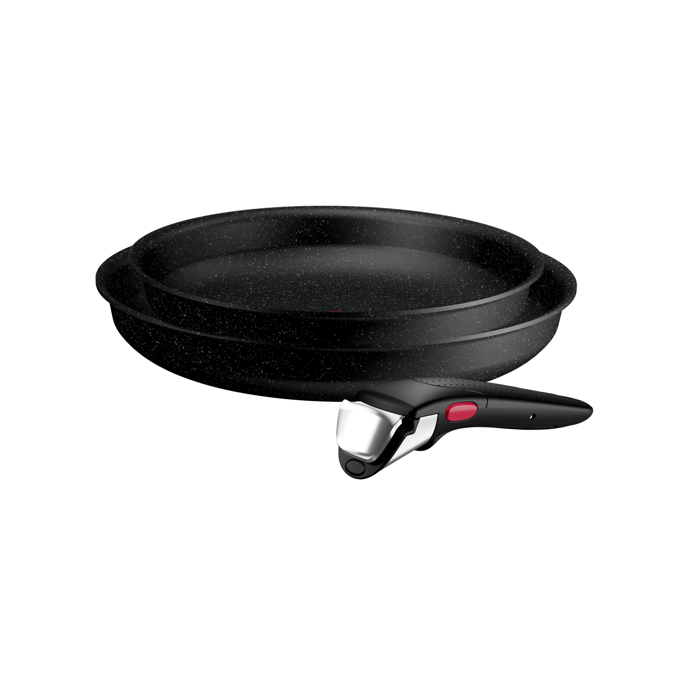 Ingenio Expertise Set de 3 piezas, Apilable, Revestimiento antiadherente, Thermo-Signal, Inducción