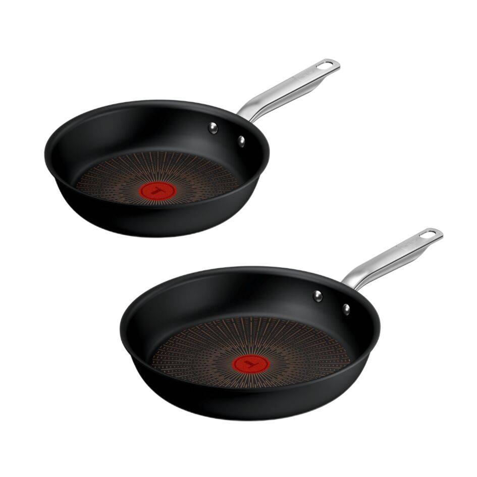 Experience Set 2 Sartenes 24/28 cm, Revestimiento Antiadherente FusionCore, Compatible con Inducción