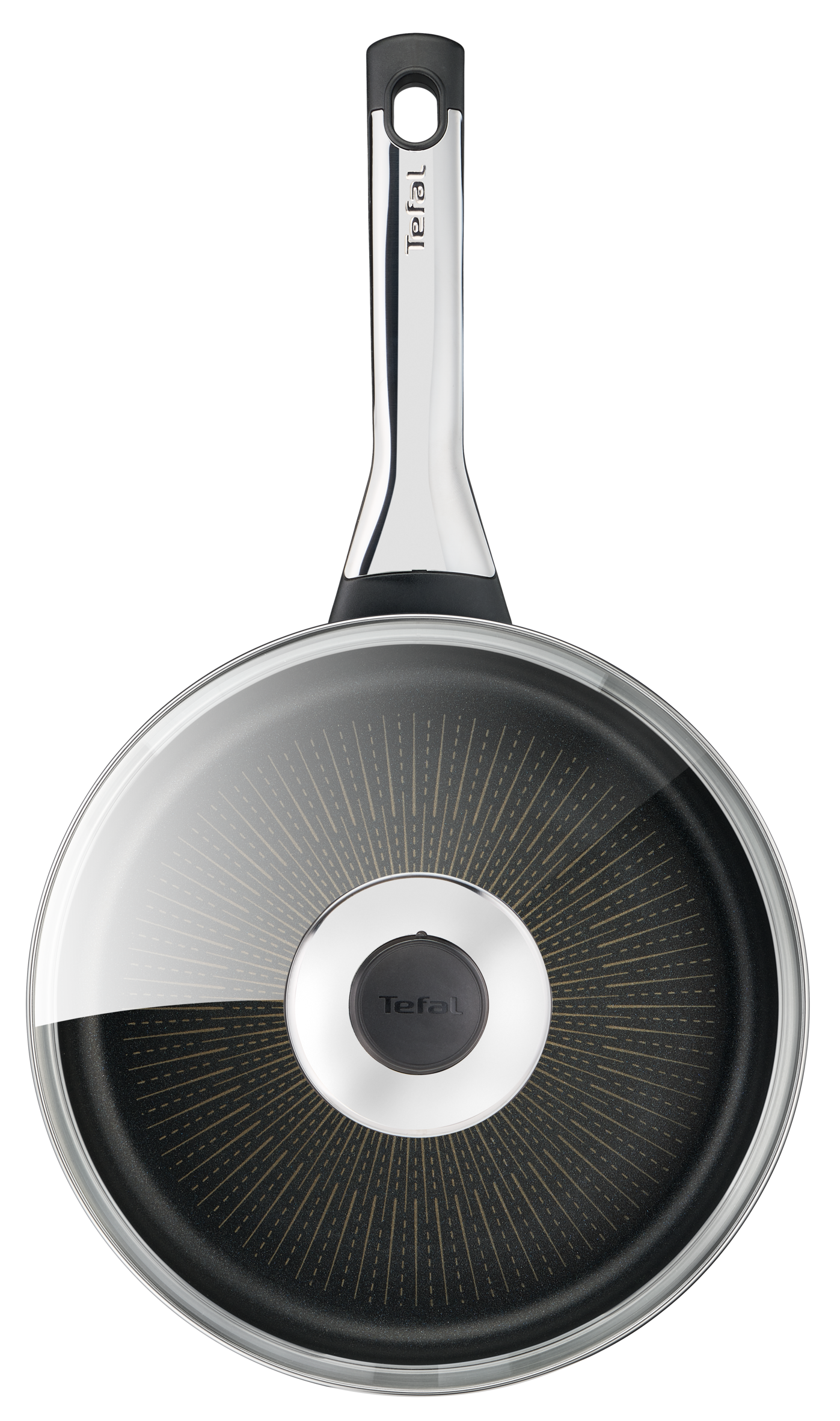 Excellence, Sartén Guisera 24 cm, Tapa de Cristal, Revestimiento antiadherente, Inducción