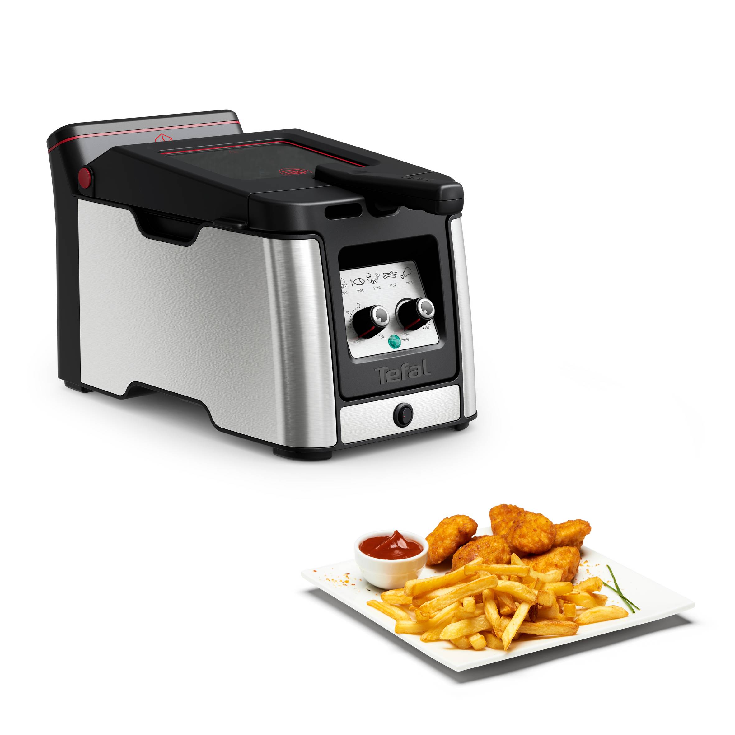 Clear duo Tefal, Freidora, Profunda, 3,5 L