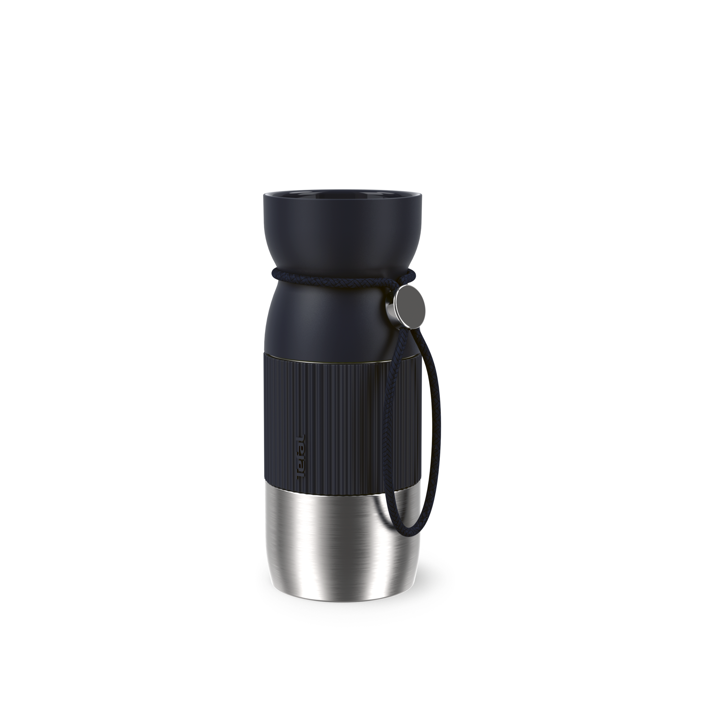 BeYou, Taza de viaje, Bebida aromática, 100 % hermética, Apta lavavajillas, 0,36 L, Negra