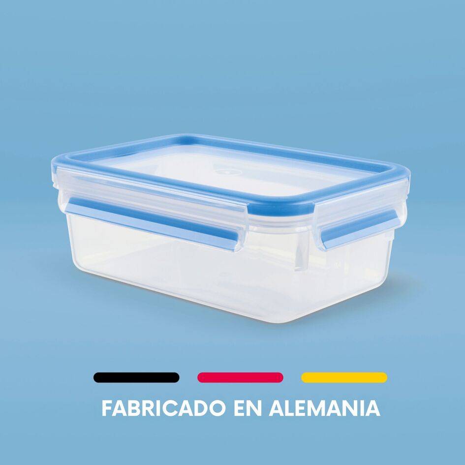 Masterseal, Hermético de plástico, 0.55 L, Envase para alimentos, Rectangular, Azul