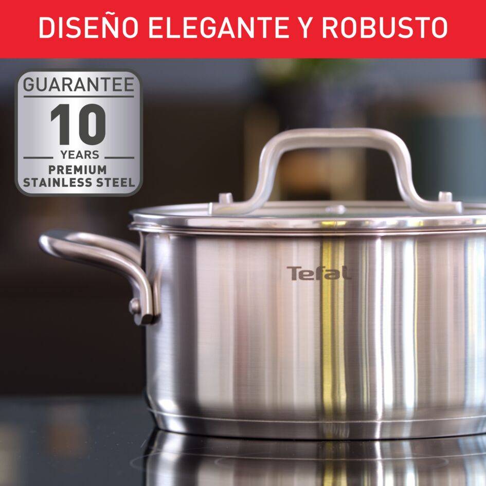 Set Virtuoso de 10 piezas: Cacerola de 16 cm, Ollas de 18/20/24 cm, Olla para pasta de 22 cm.