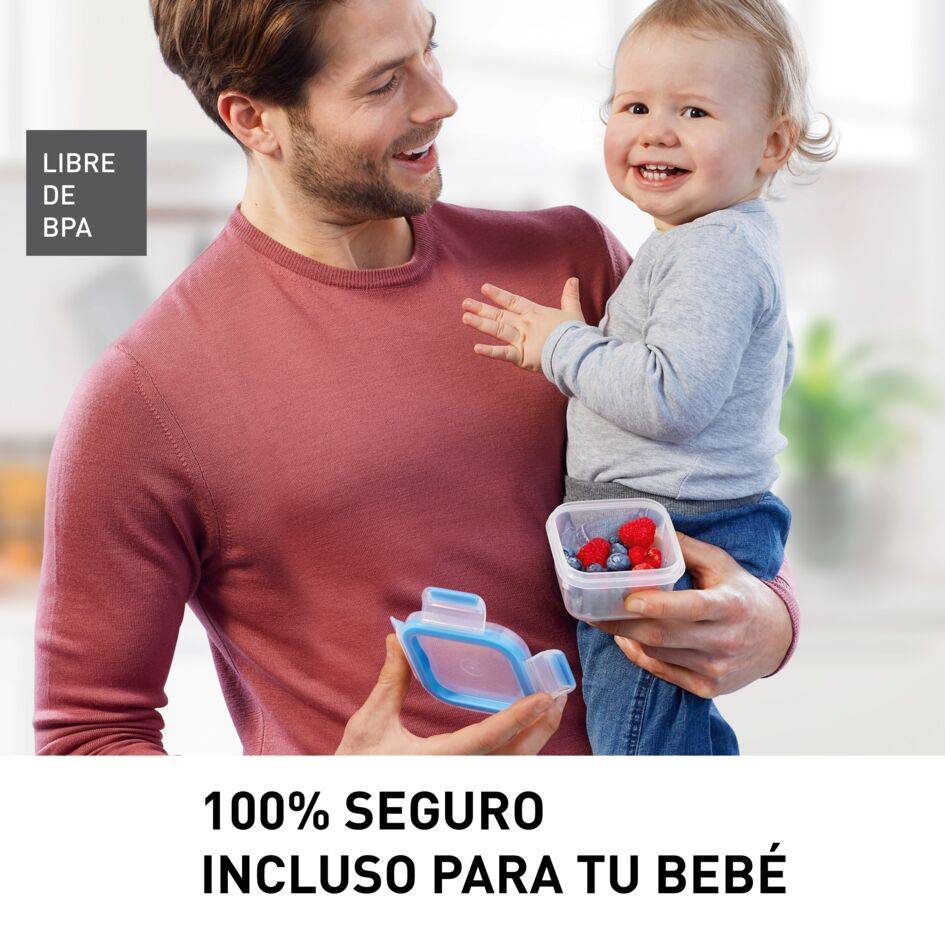 Tefal MasterSeal Fresh Set 8 Herméticos 0,15L - 0,2L - 3 x 0,55L - 1,0L - 1,1L - 2,2L: Conservación Ideal, A Prueba de Fugas y Resistentes