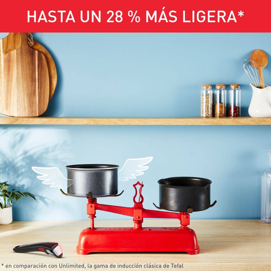 Ingenio So'Light, Cazo de 20&nbsp;cm, Ligera, Inducción, Revestimiento Antiadherente