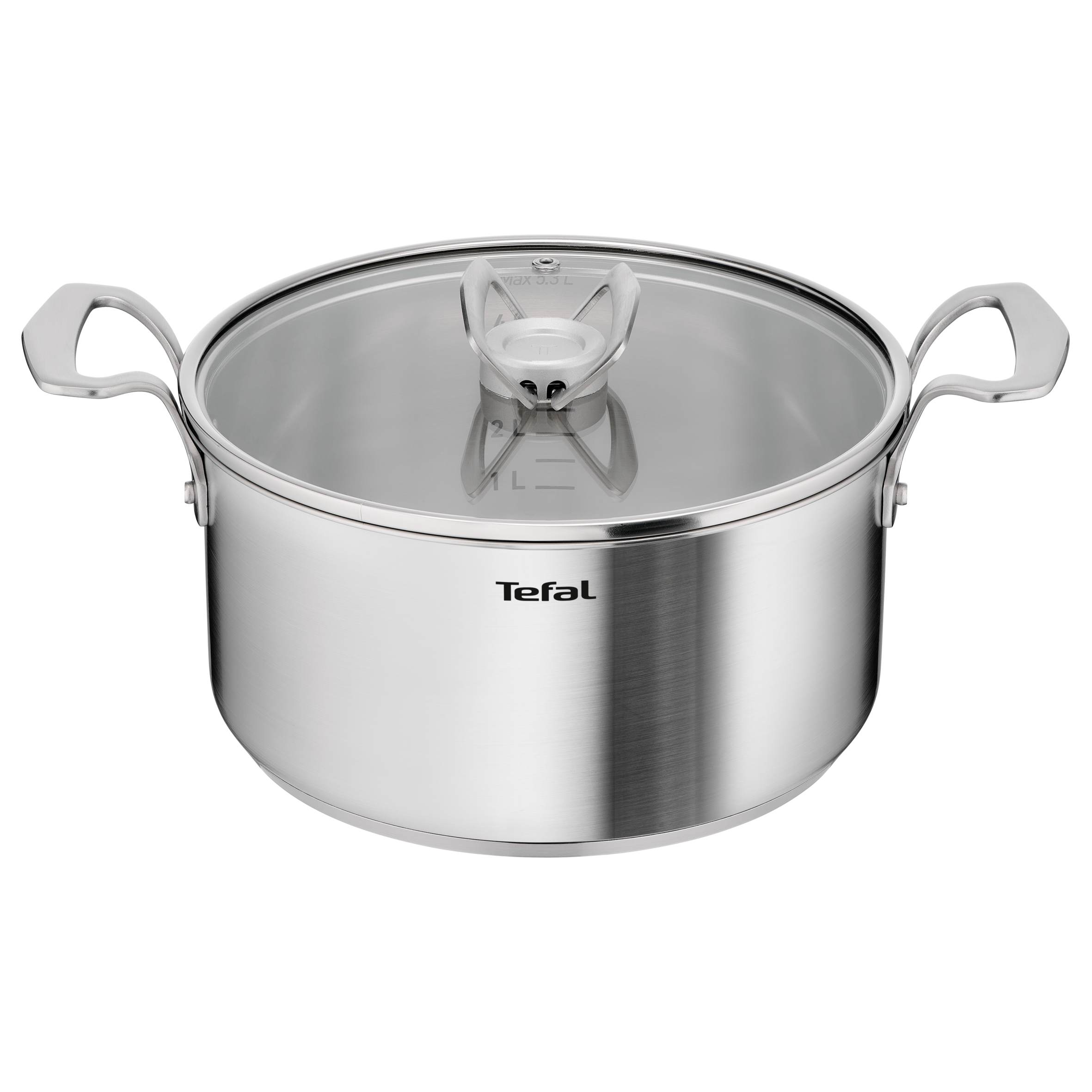 Extreme Cazuela de 24 cm + tapa, Acero inoxidable premium, Ahorro de espacio, Compatible con inducción, 4-5 personas