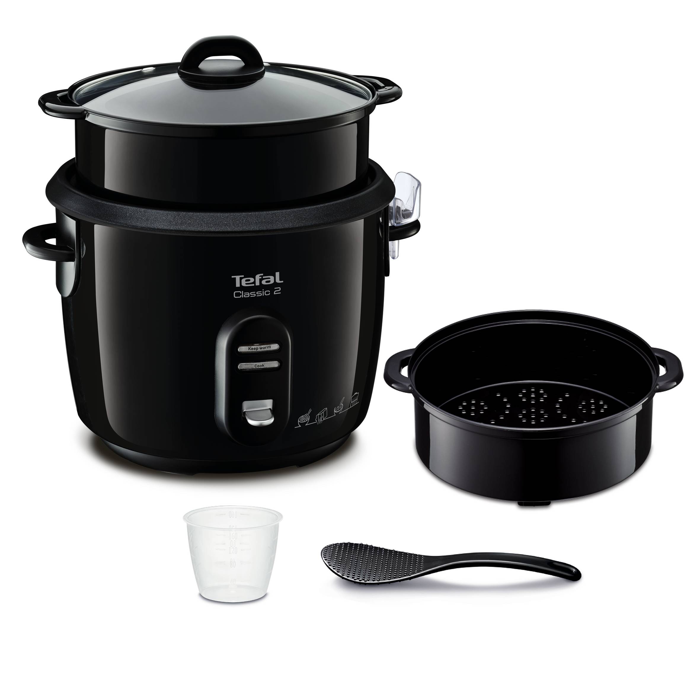 New classic, Arrocera eléctrica, 5L, 4 accesorios, Negra