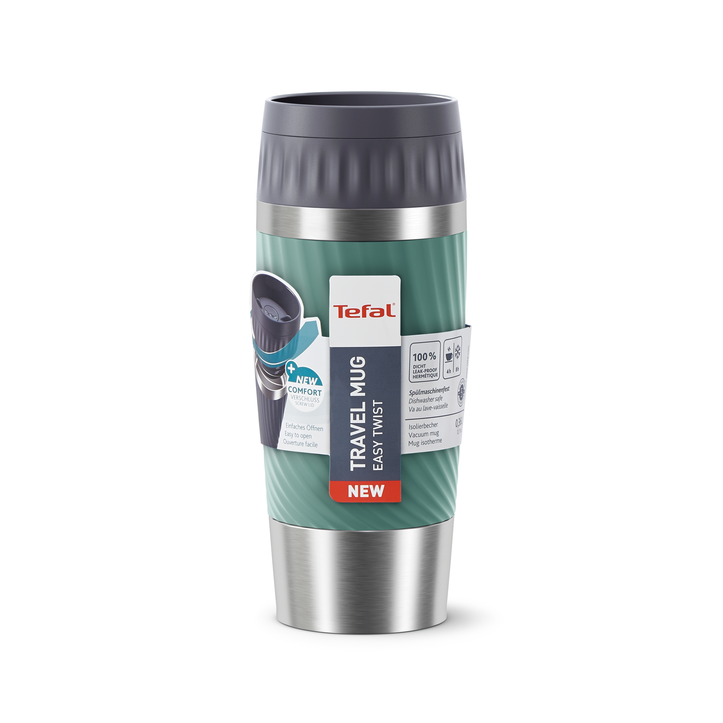 TAZA DE VIAJE EASY TWIST 0,36L VERDE