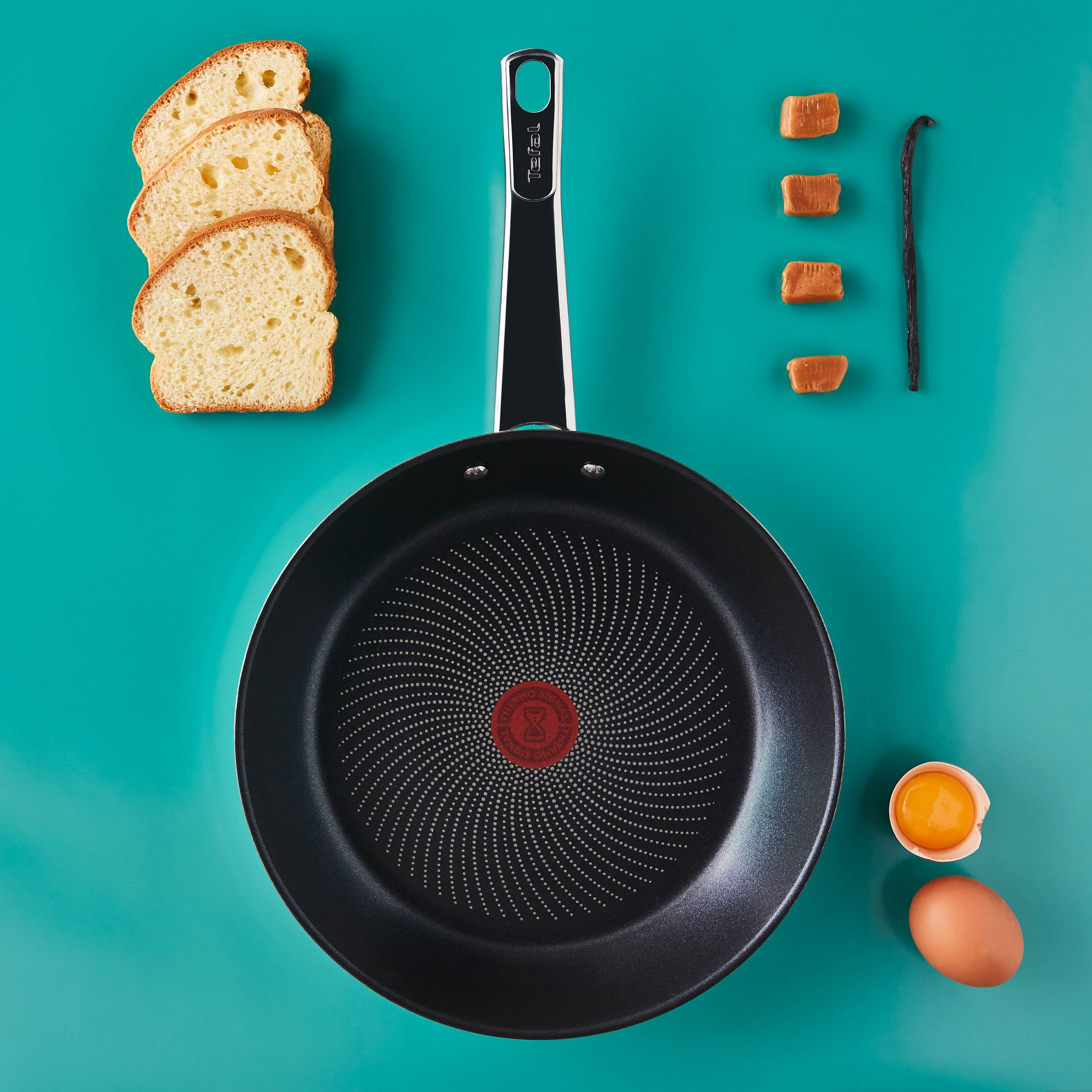 Cook Eat, Set de 2 sartenes de 24/28 cm, Mango Fijo, Acero Inoxidable, Inducción
