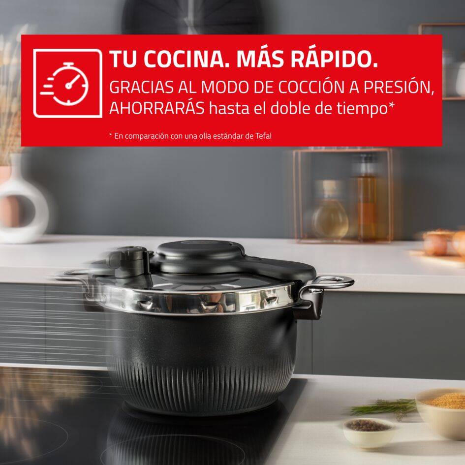 Clipso Tempo 3 en 1, Olla a presión, 6 L, Apta para horno