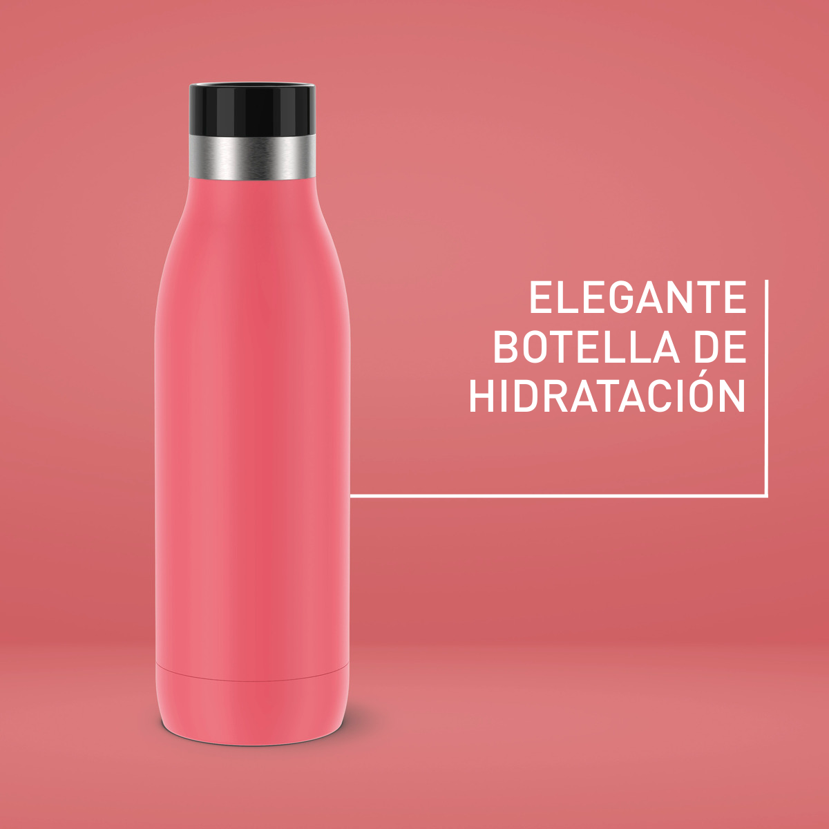 Bludrop Color, Botella de hidratación, 0,5L, Rosa