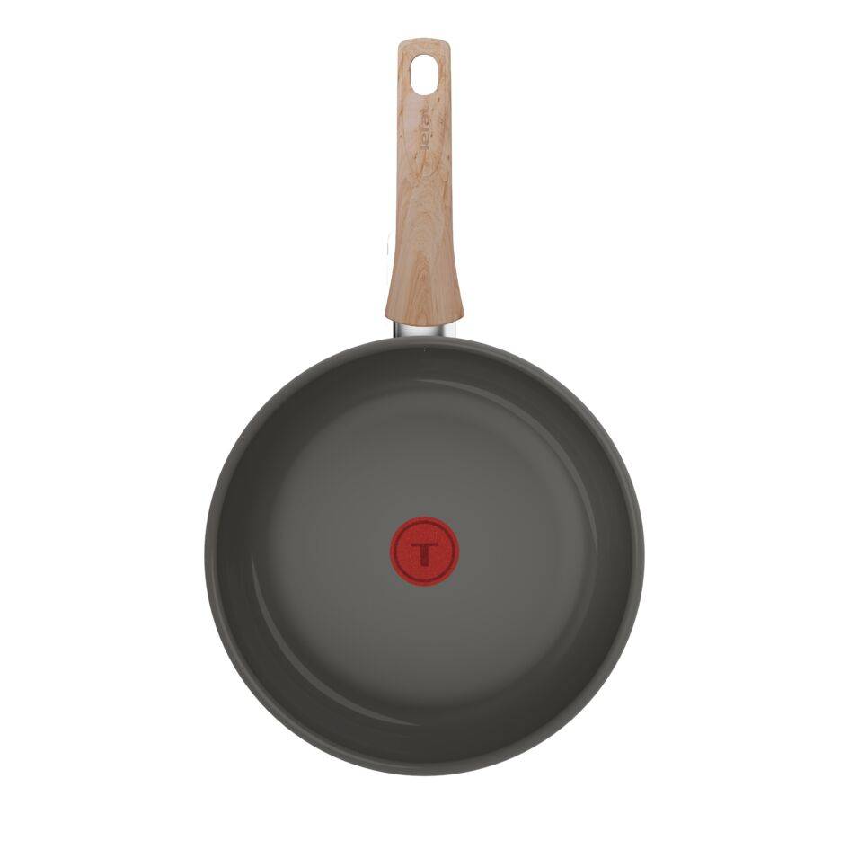 Renew, Wok 28 cm, Revestimiento cerámico antiadherente, Cuerpo de aluminio 100% reciclado, Thermo-Signal, Compatible con inducción