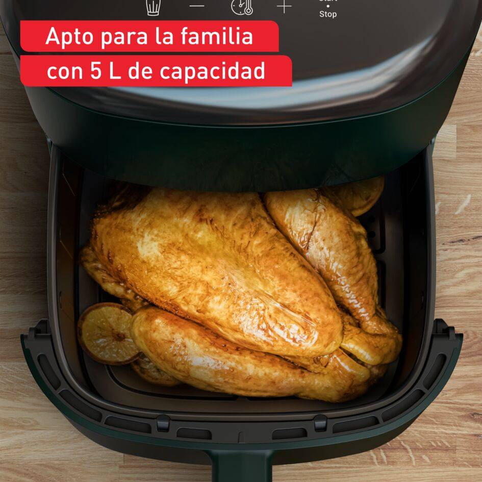 Easy Fry Max Forest, Freidora de aire, 5L, 10 programas automáticos, Pantalla táctil digital