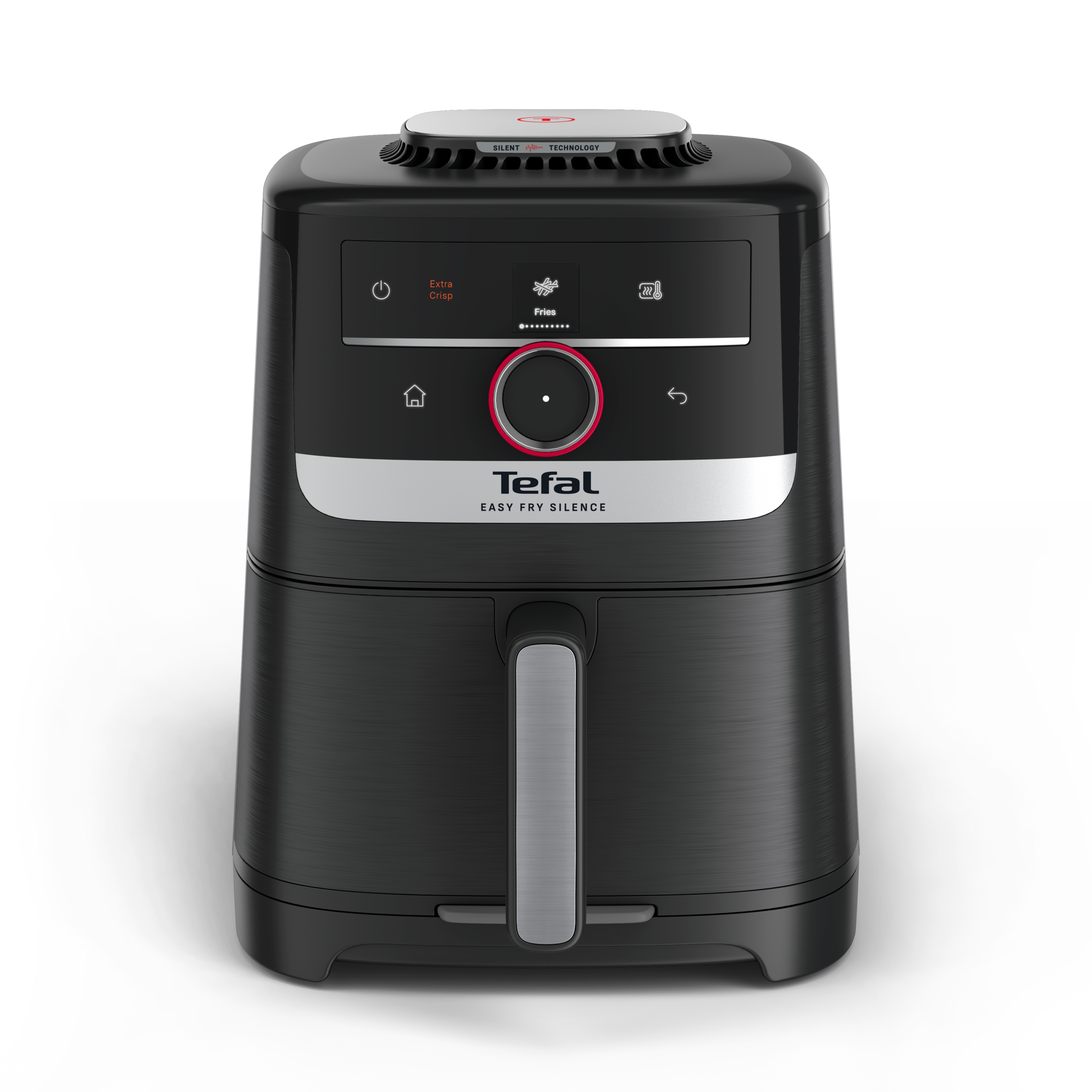 Easy Fry Smart & Silence, Freidora aire de 5 L, Tecnología silenciosa, Sistema Smart Assist, Negra