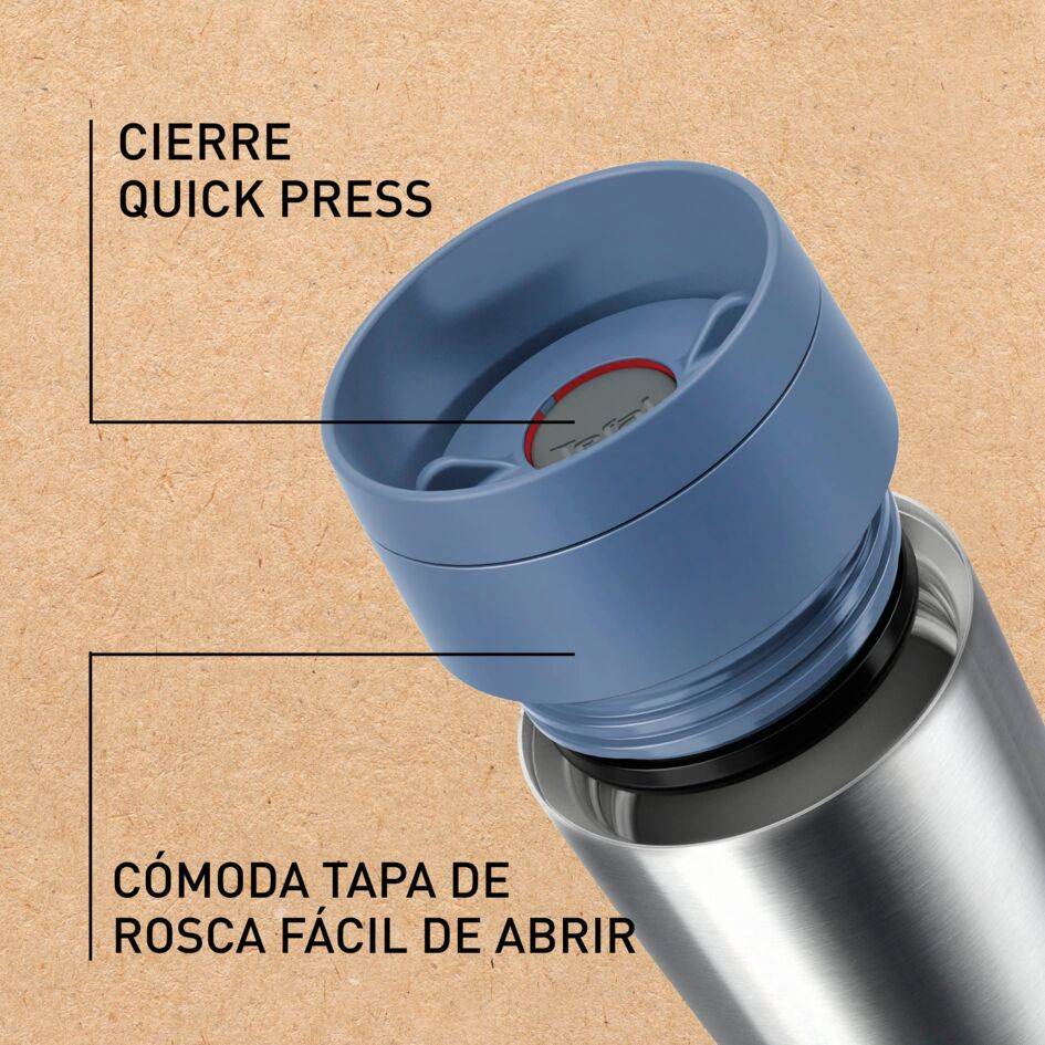 Classic, Taza de viaje Eco, 0,36 L, Acero Reciclado, Azul