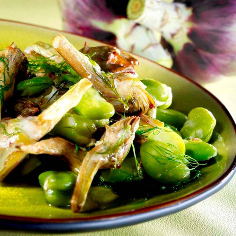 Habas y alcachofas al estilo cretense - Receta Actifry Express 1kg | Tefal