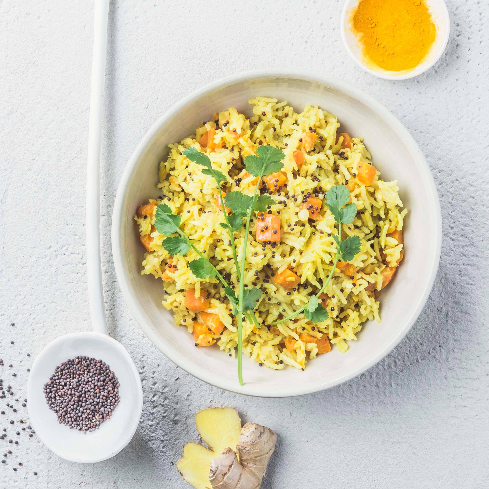 Arroz indio con cúrcuma y lentejas rojas - Receta undefined | Tefal