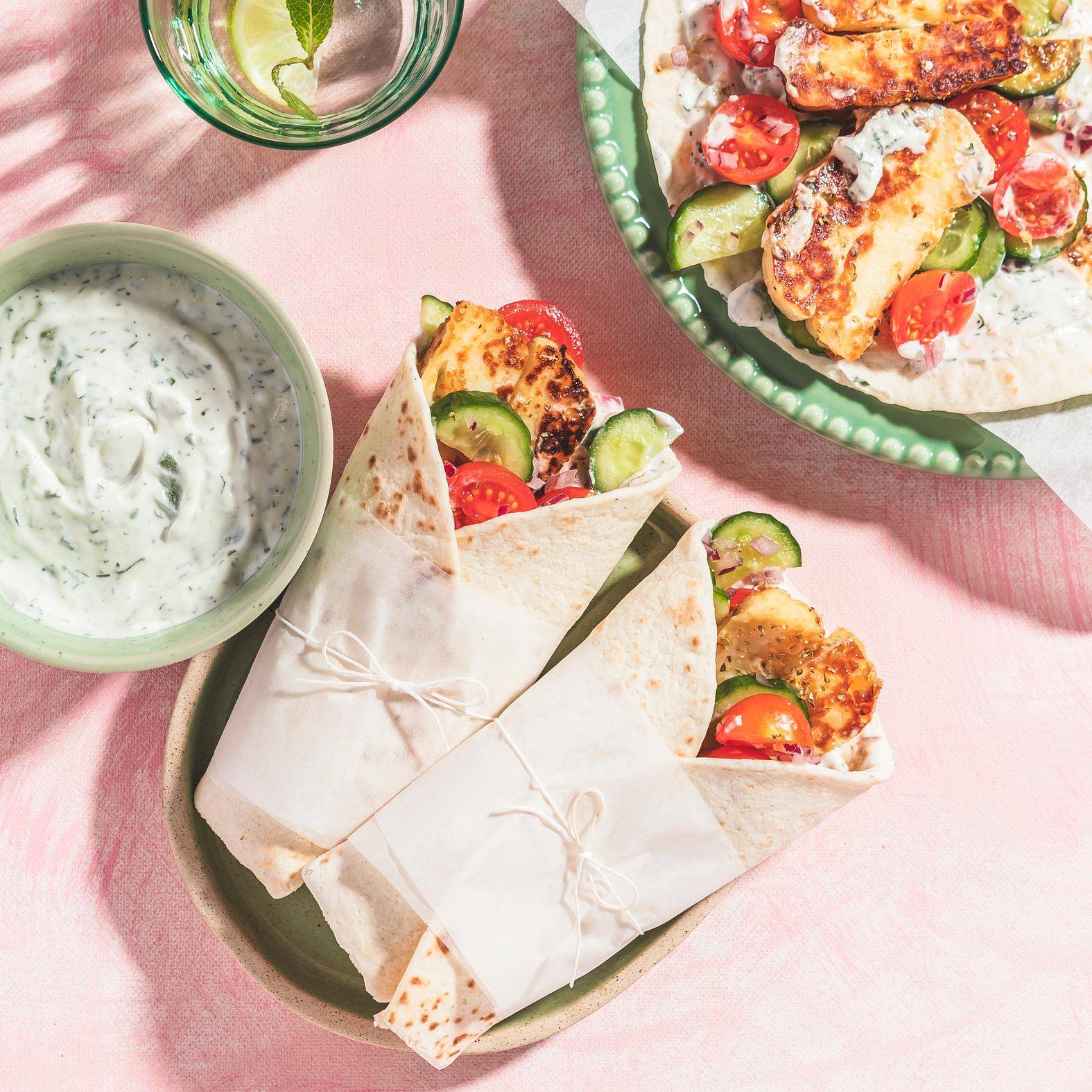 Gyros con halloumi y verduras de verano - Receta undefined | Tefal