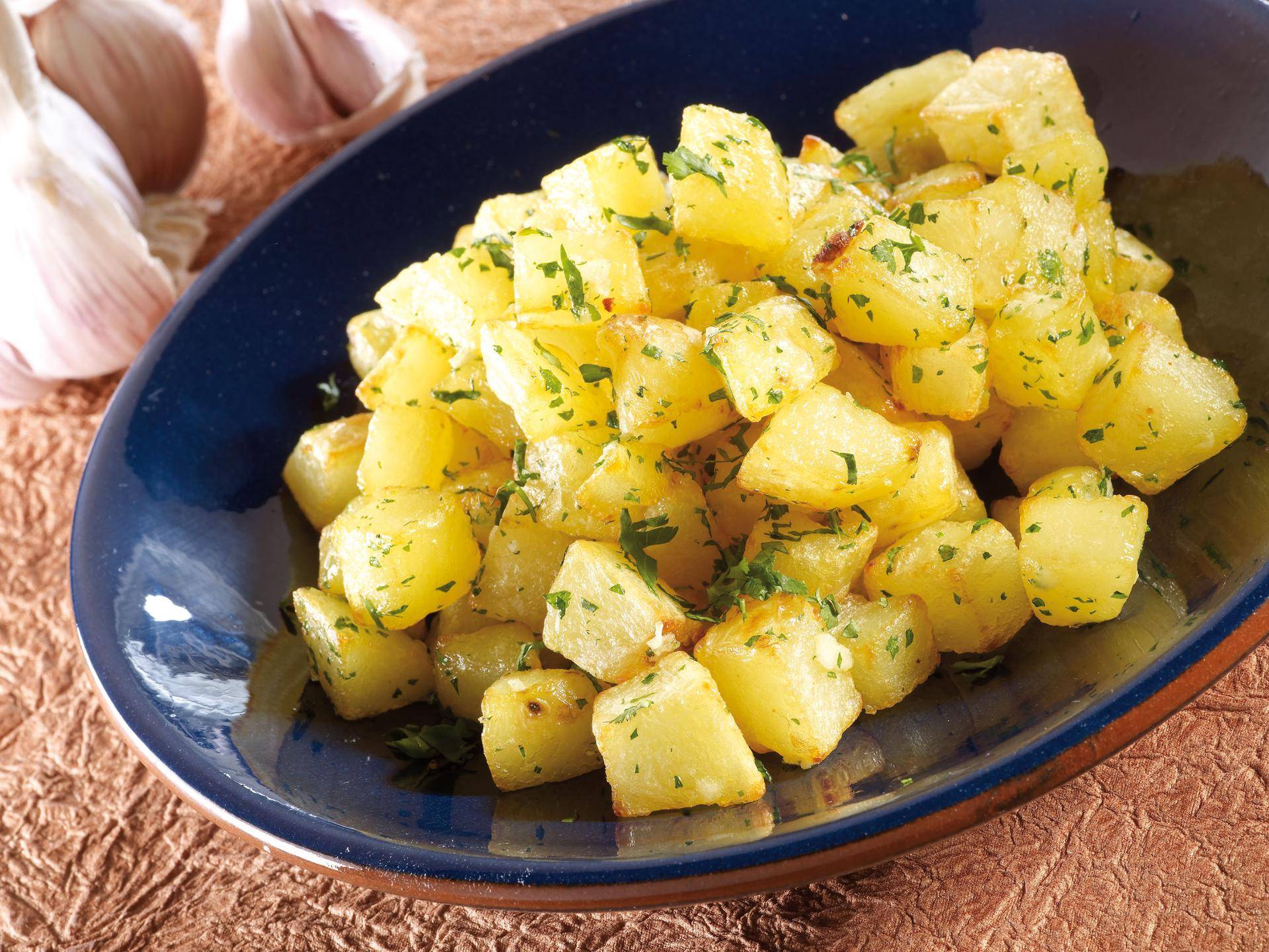 Patatas con ajo y cilantro - Receta Actifry Express 1kg | Tefal