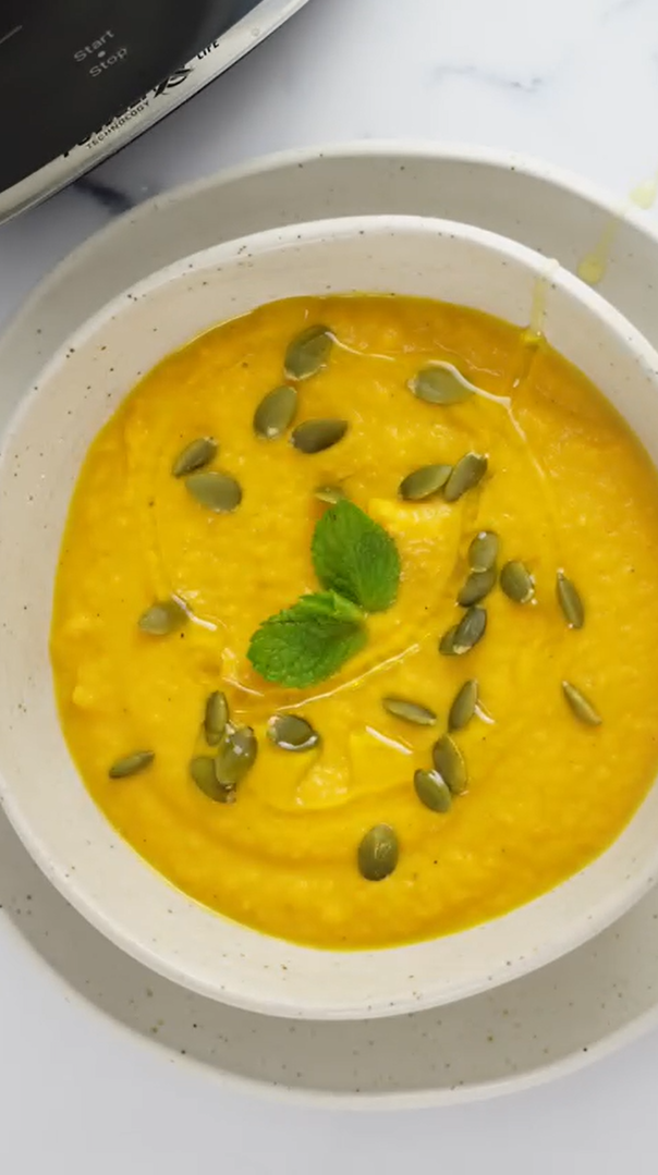 Crema de verduras asadas Realfooding - Receta Blendforce, Mini Blender | Tefal