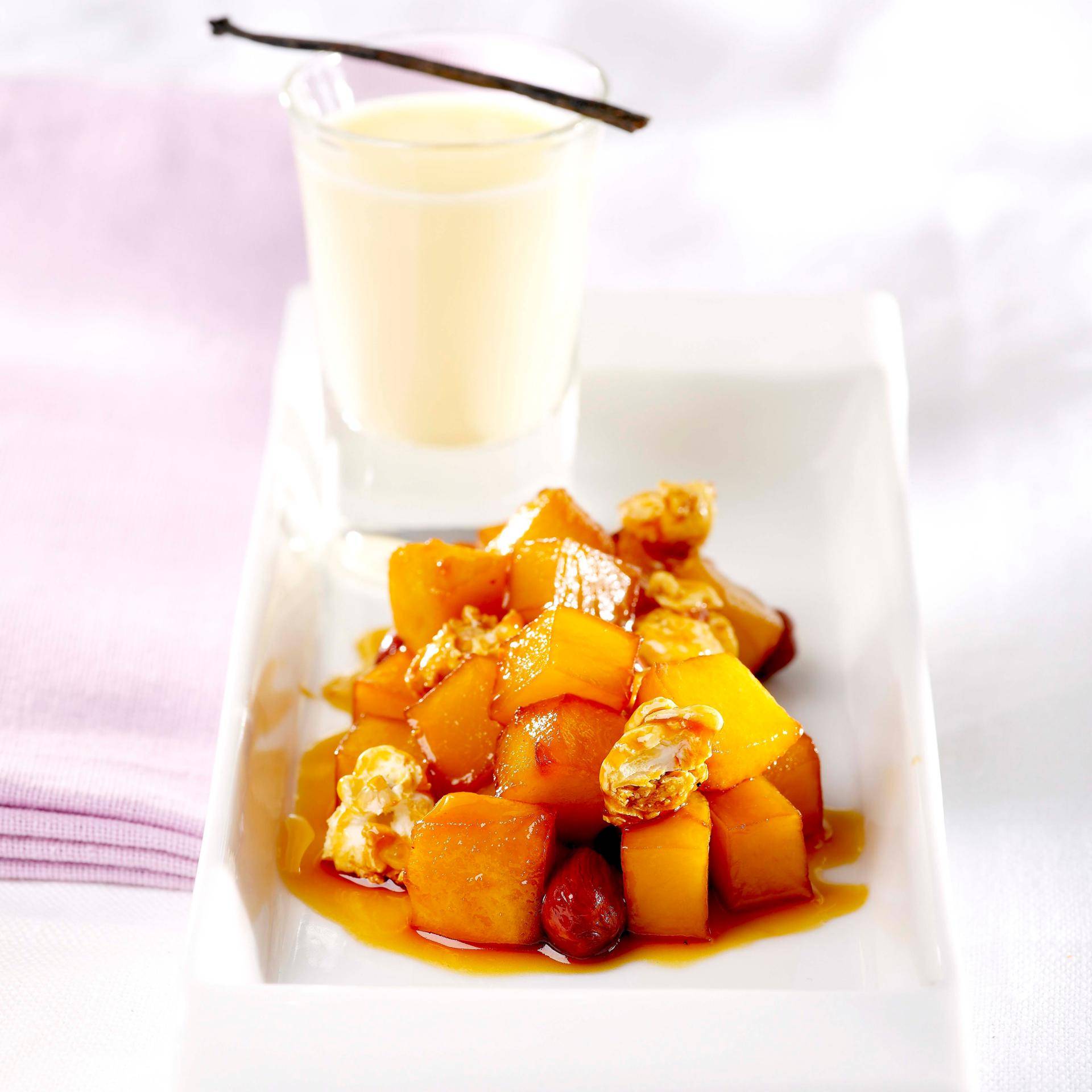 Manzanas Golden Delicious con avellanas y palomitas - Receta Actifry Express 1kg | Tefal