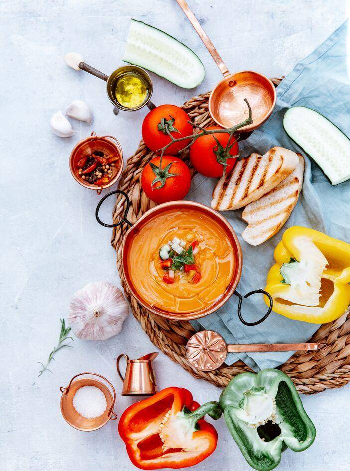 Gazpacho de tomate y pimiento - Receta Perfectmix + | Tefal