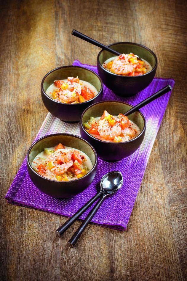 Sopa de gambas y leche de coco - Receta Perfectmix Cook | Tefal