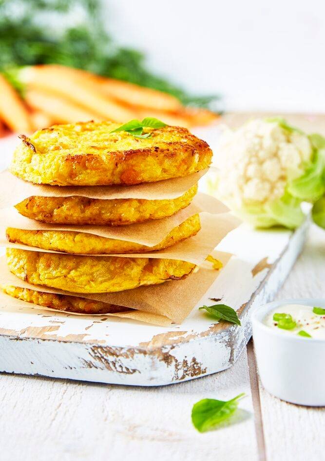 Tortitas de coliflor y zanahoria - Receta Perfectmix + | Tefal