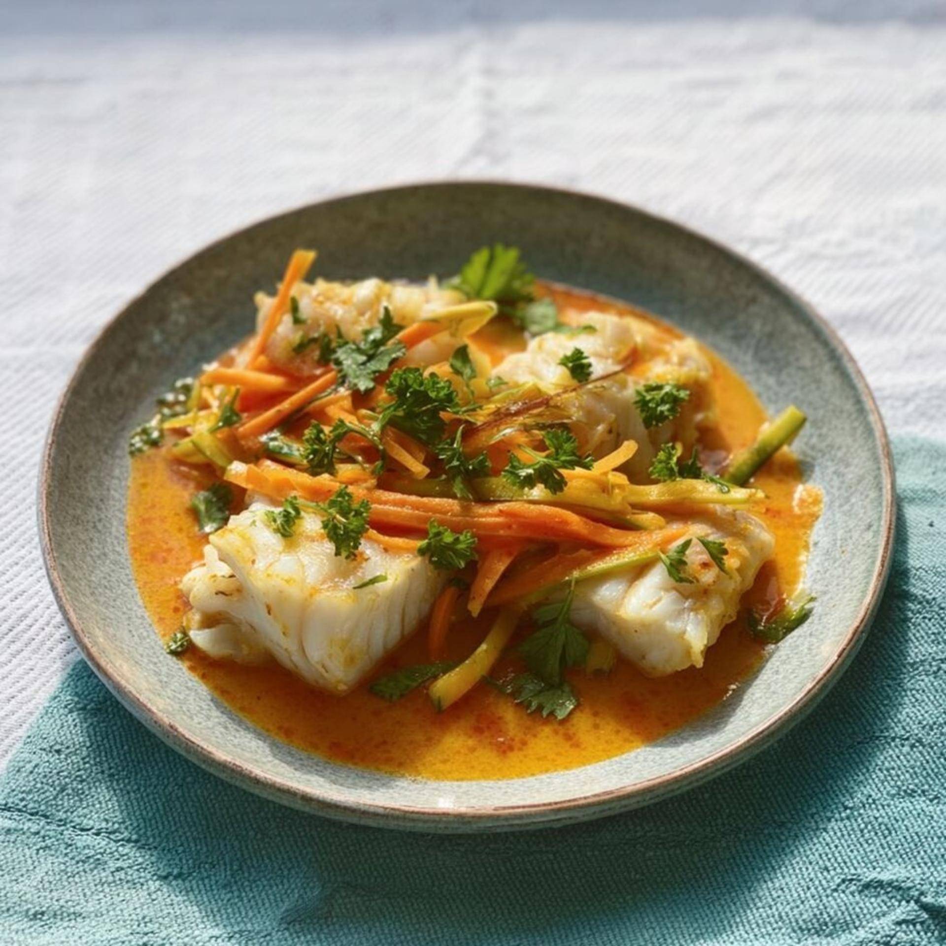 Curry de bacalao con leche de coco - Receta Sartenes y Ollas | Tefal