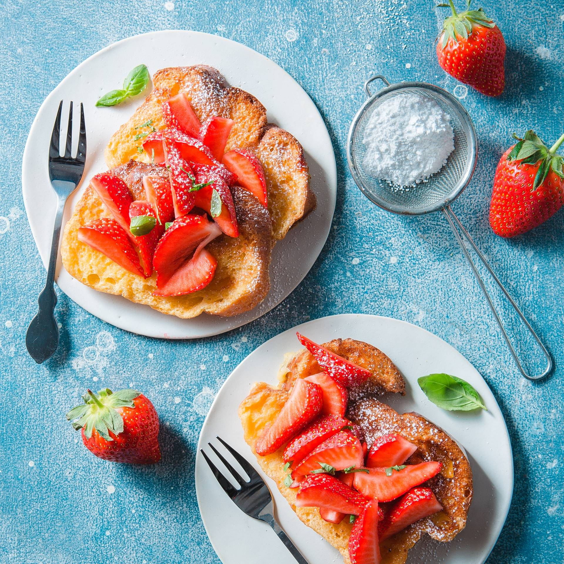 Tostadas de brioche con fresas - Receta undefined | Tefal