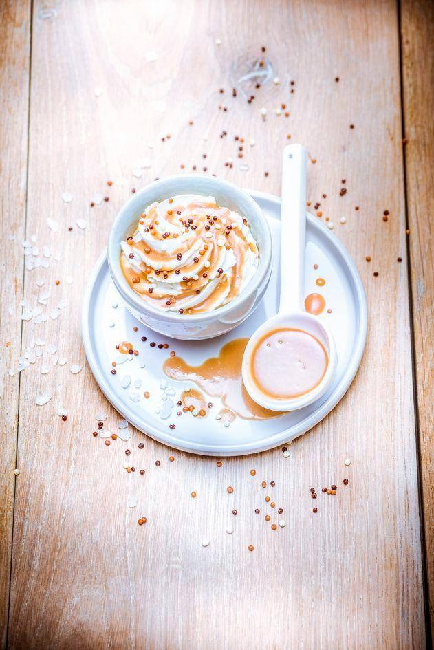 Coulis de caramelo, azúcar de coco y flor de sal - Receta Perfectmix Cook | Tefal