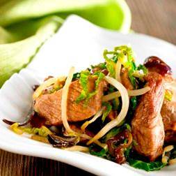 Cerdo salteado con col rizada - Receta Actifry Genius | Tefal