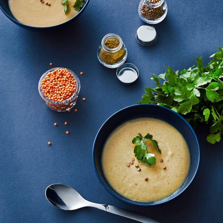 Crema de lentejas rojas al curry - Receta Perfectmix Cook | Tefal