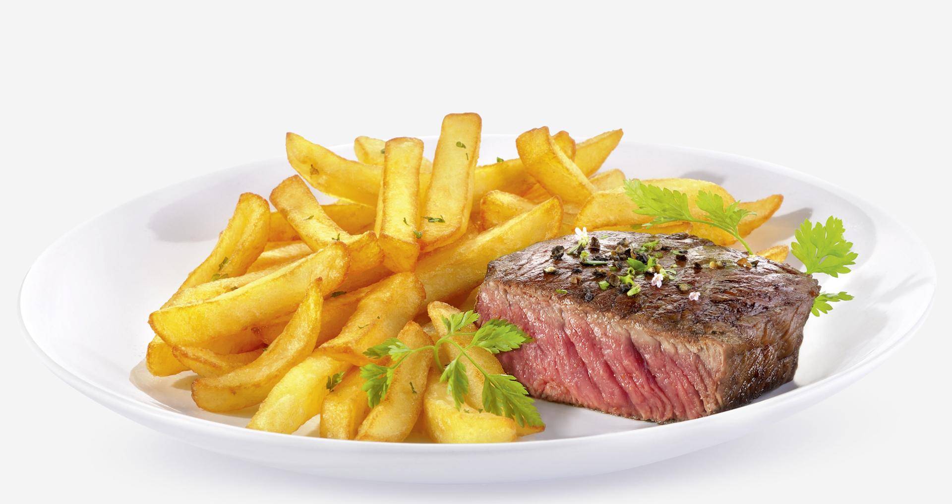 Filete con patatas fritas - Receta Actifry Express 1kg | Tefal
