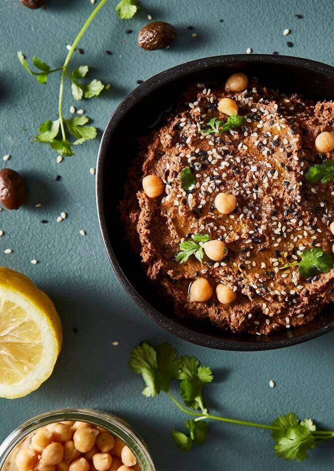 Humus negro con aceitunas y sésamo negro - Receta Perfectmix + | Tefal