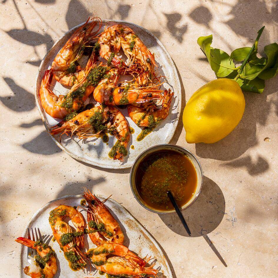 Gambas a la plancha con salsa chermoula - Receta undefined | Tefal