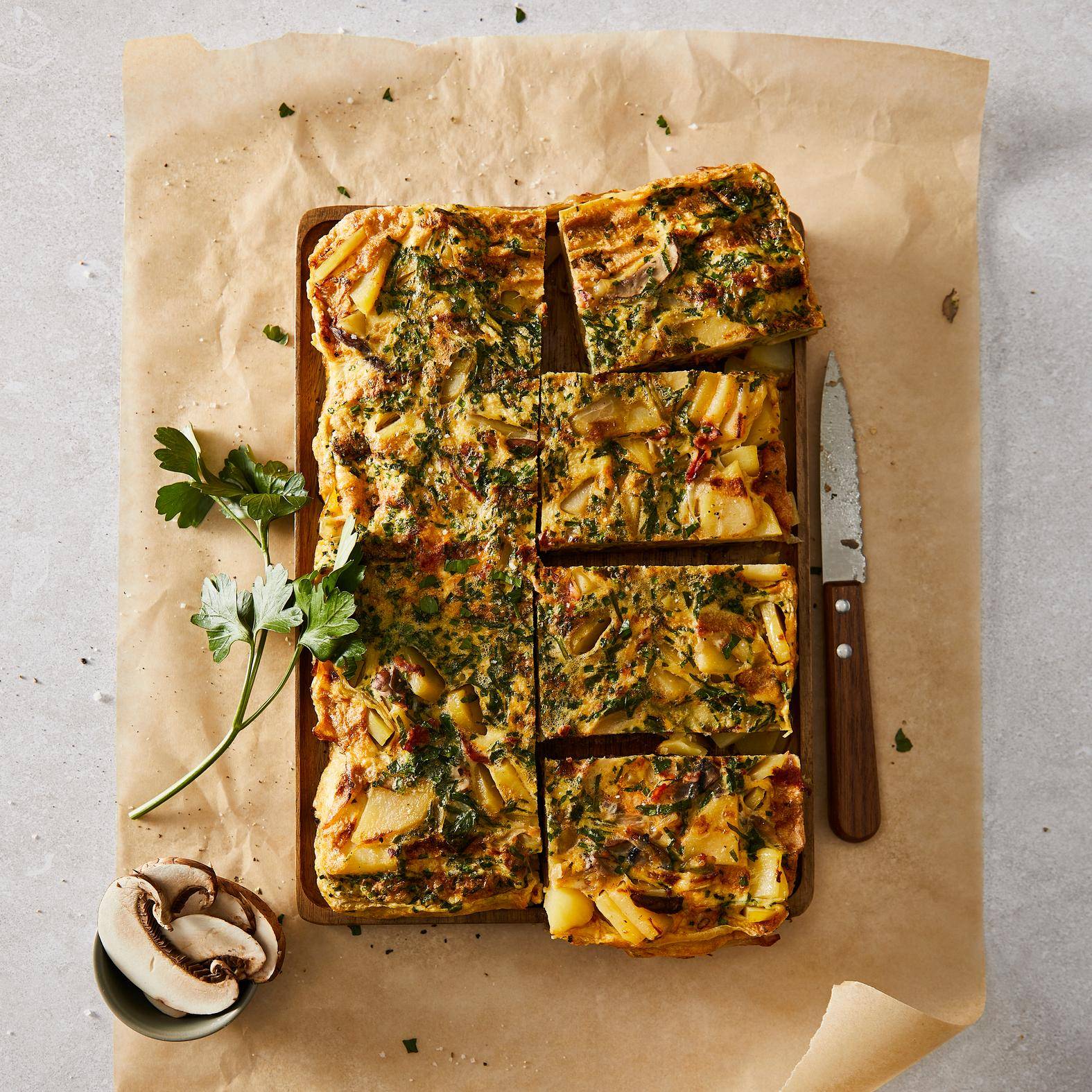 Tortilla española con patatas y chorizo - Receta undefined | Tefal