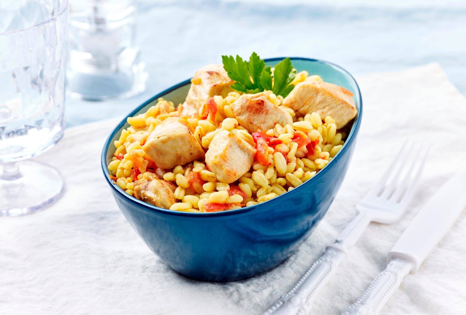 Trigo salteado con pollo - Receta undefined | Tefal