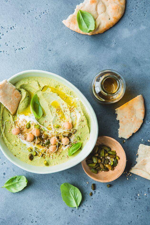 Humus verde con espinacas y menta - Receta Perfectmix + | Tefal