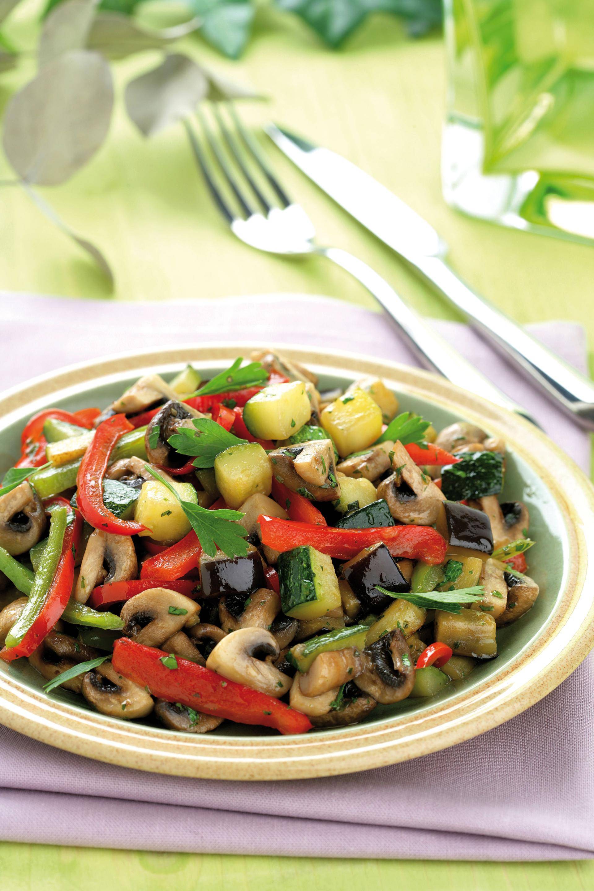 Salteado mediterráneo de verduras - Receta Actifry Genius | Tefal