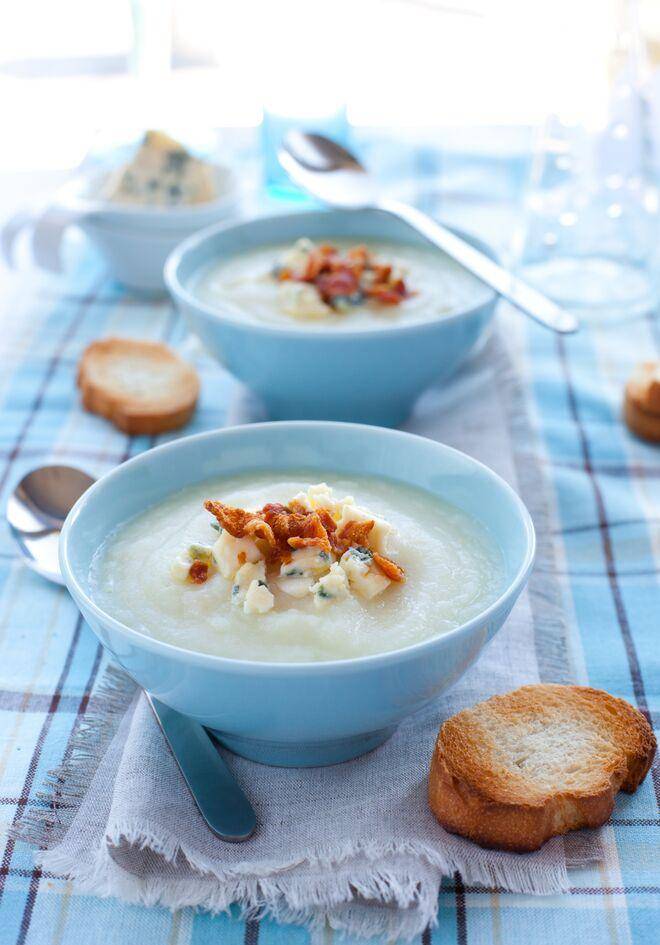 Sopa cremosa de coliflor con queso azul - Receta Perfectmix Cook | Tefal