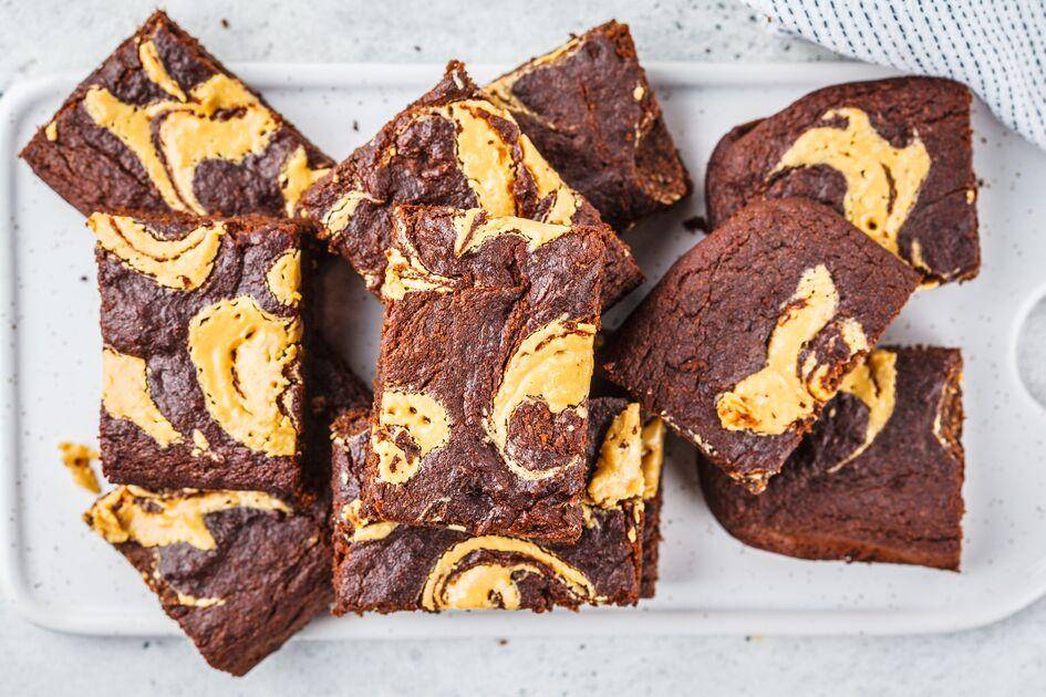Brownie marmolado con crema de cacahuate - Receta Perfectmix Cook | Tefal