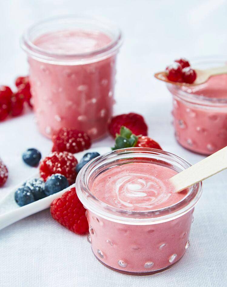 Yogur helado con frutos rojos - Receta Perfectmix + | Tefal